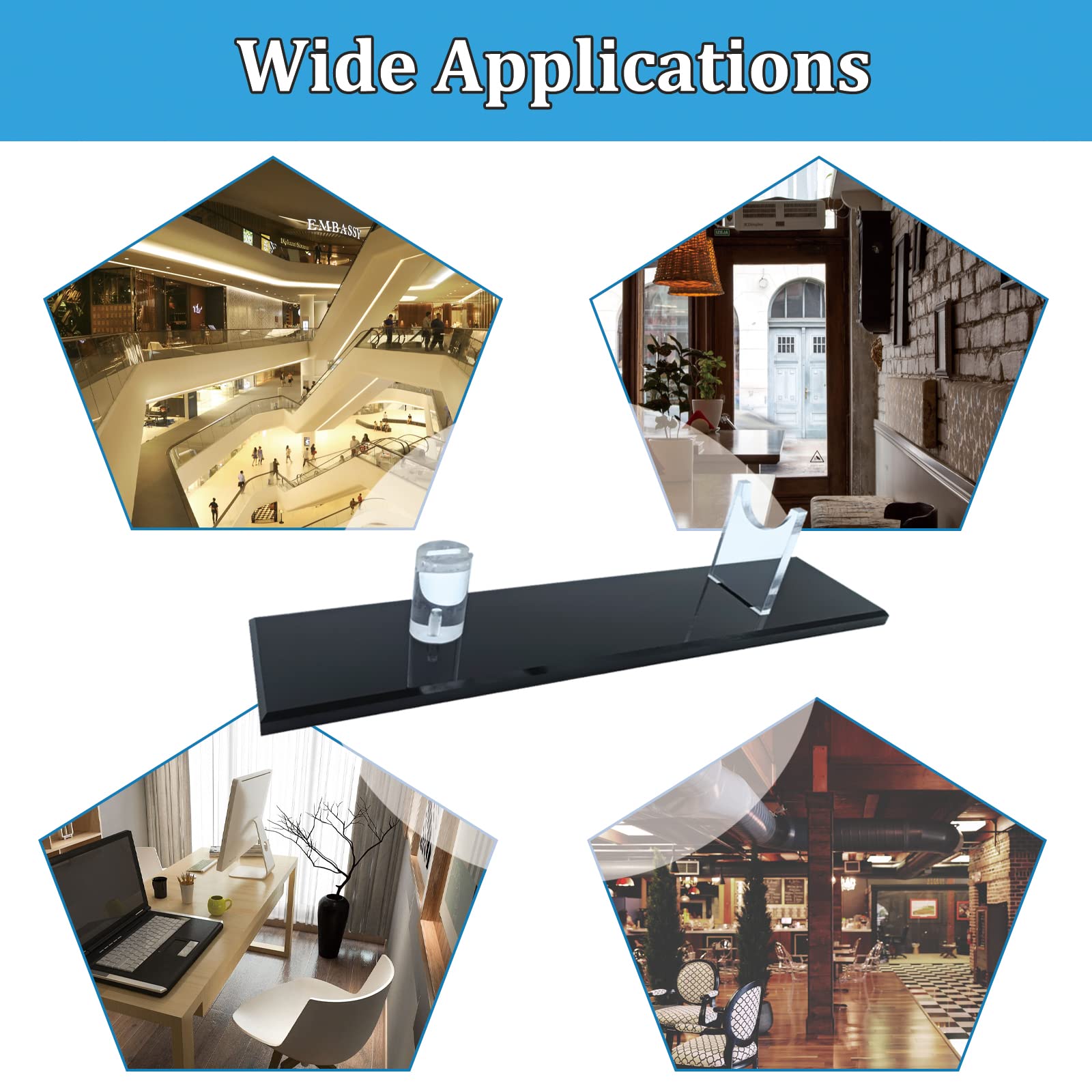 Support à Couteaux En Acrylique Transparent - 2 Pièces Pour Rangement Et Décoration Murale - 2