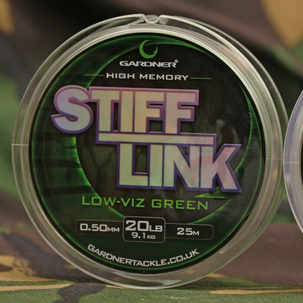 Gardner Tackle Stiff-Link Hooklink - Carp Tench Coarse Chod Stiff Fishing Line