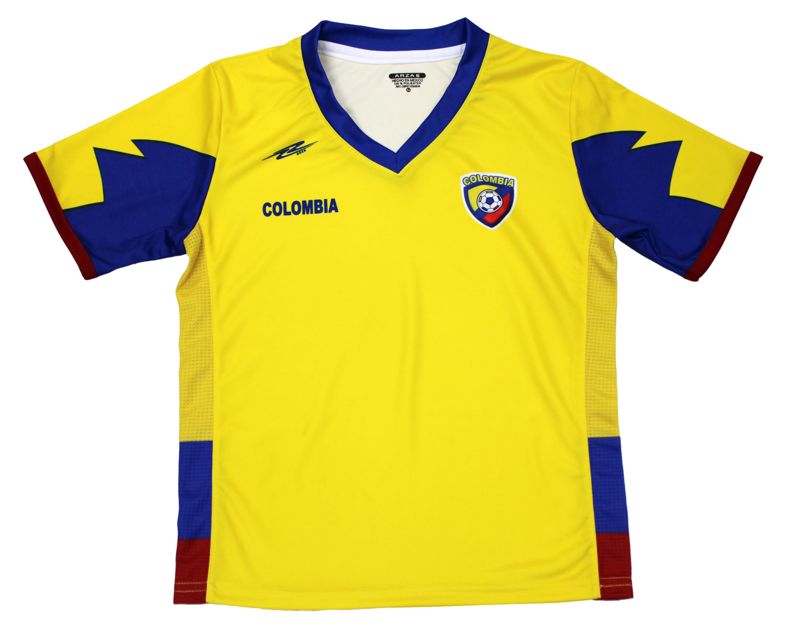 Generic Youth Arza Soccer Uniform Colombia100% Polyester_Kids and Boy Yellow (US, Numeric, 2, Regular, Yellow)