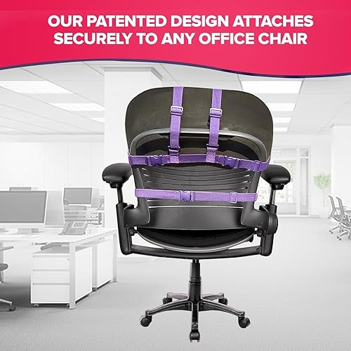 Miniatura 6 de La manta original para silla de oficina de SnuggleBack acogedora y cómoda funda para silla de escritorio de oficina se fija para un calor cómodo y