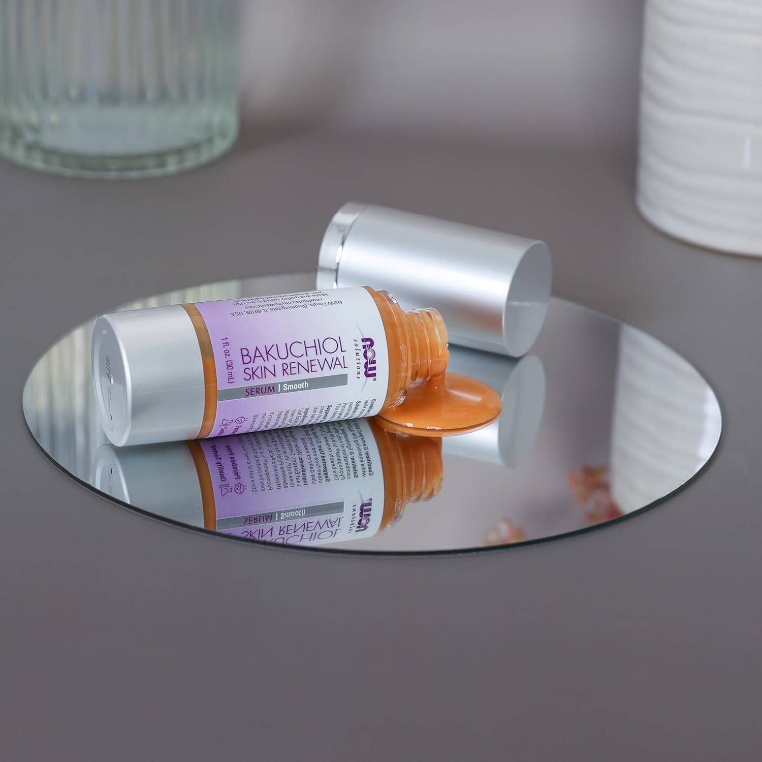 NOW Foods Solutions, Bakuchiol Skin Renewal Serum, Smooth Skin, 1 Fl. Oz. - Image 4