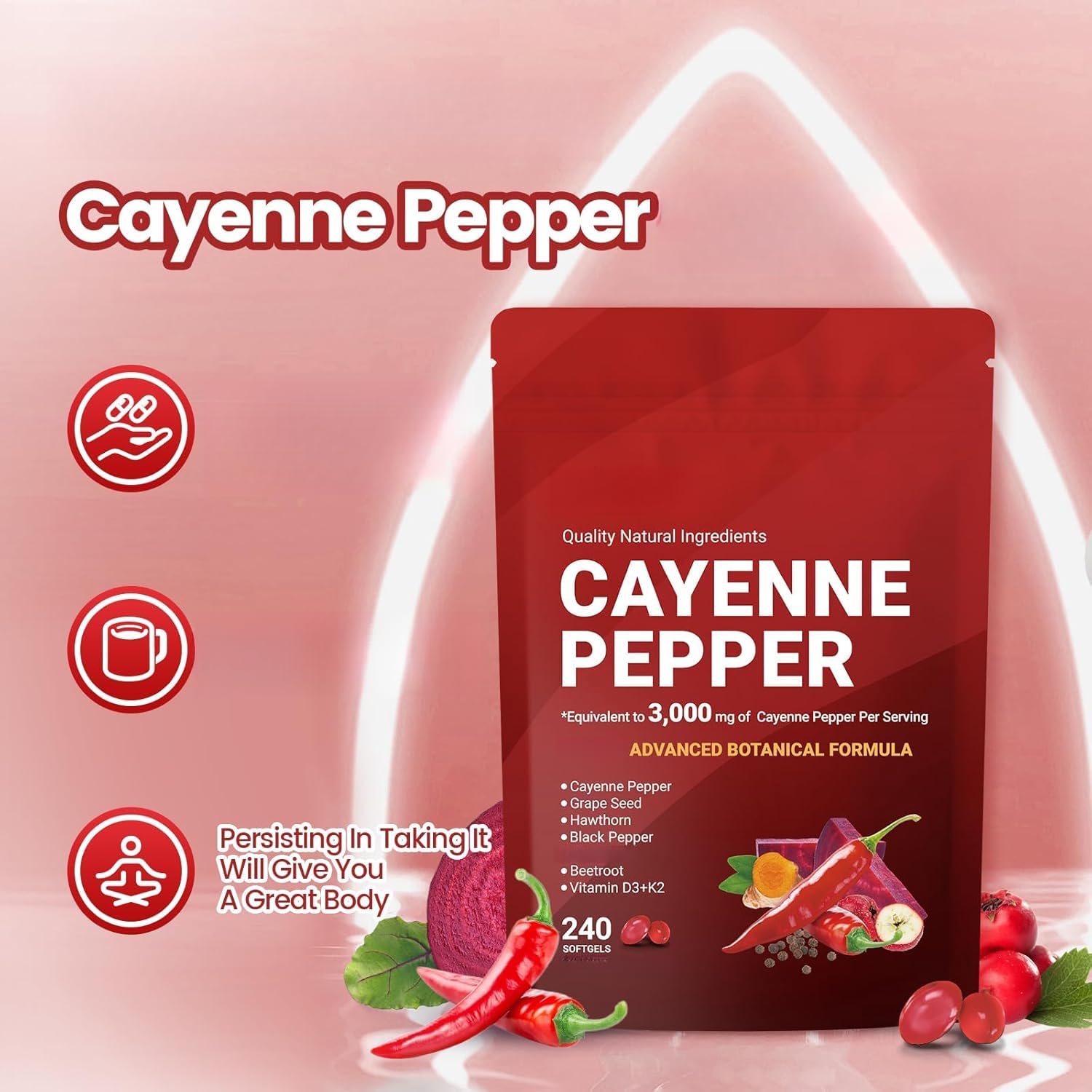 Chili Nutrients, fórmula natural y orgánica para ayudar a equilibrar y energizar el cuerpo, respaldar la salud general, sin OGM