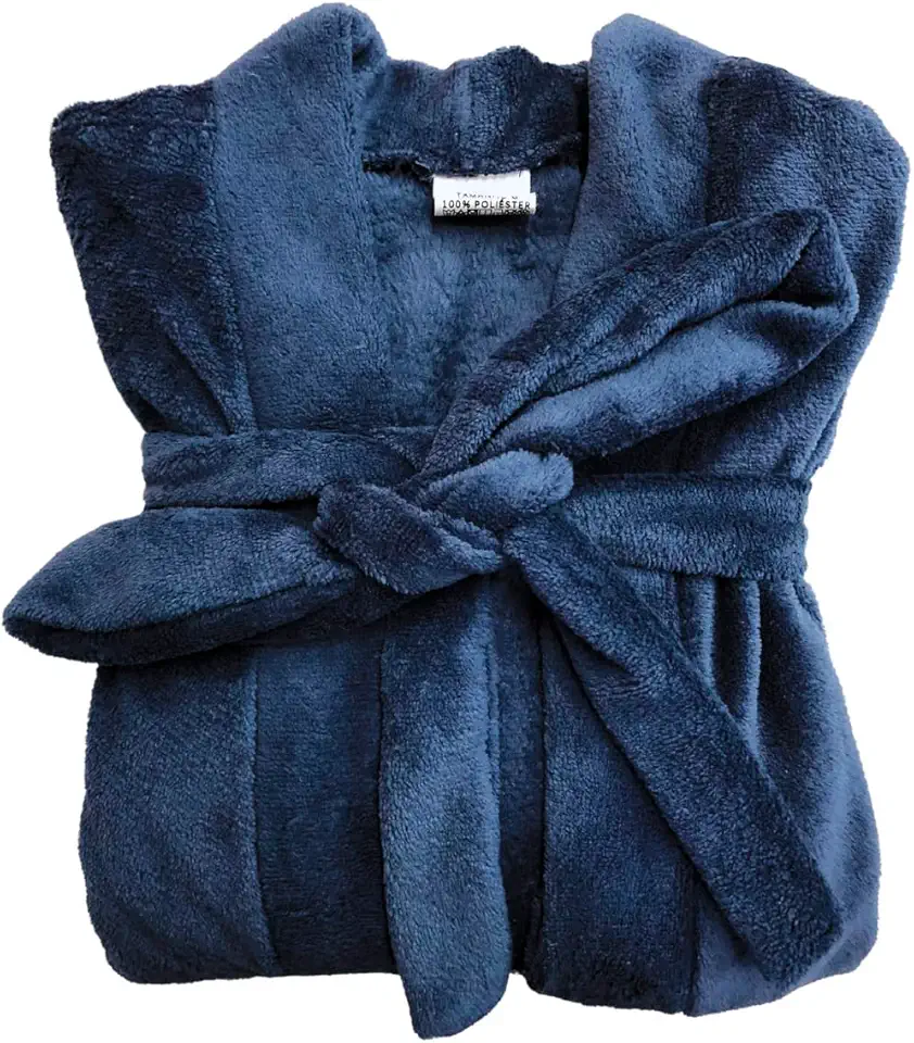 Roupão Microfibra Fleece Feminino e Masculino Adulto Robe Macio Secagem Rápida