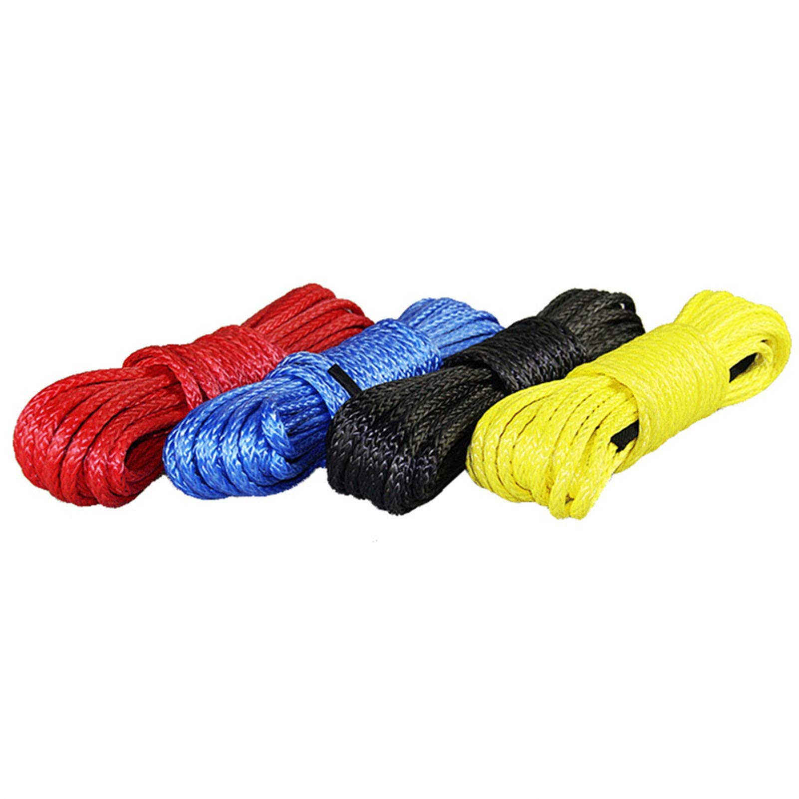 Cuerda de cabrestante de 11mm x 26m roja para remolque de vehículos off-road y rescate