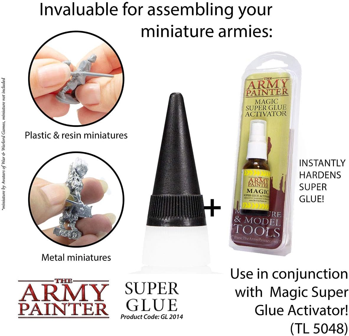 The Army Painter Super Glue - CA Glue for Miniatures and Small Parts - Strong Bond Model Glue, 20 ml