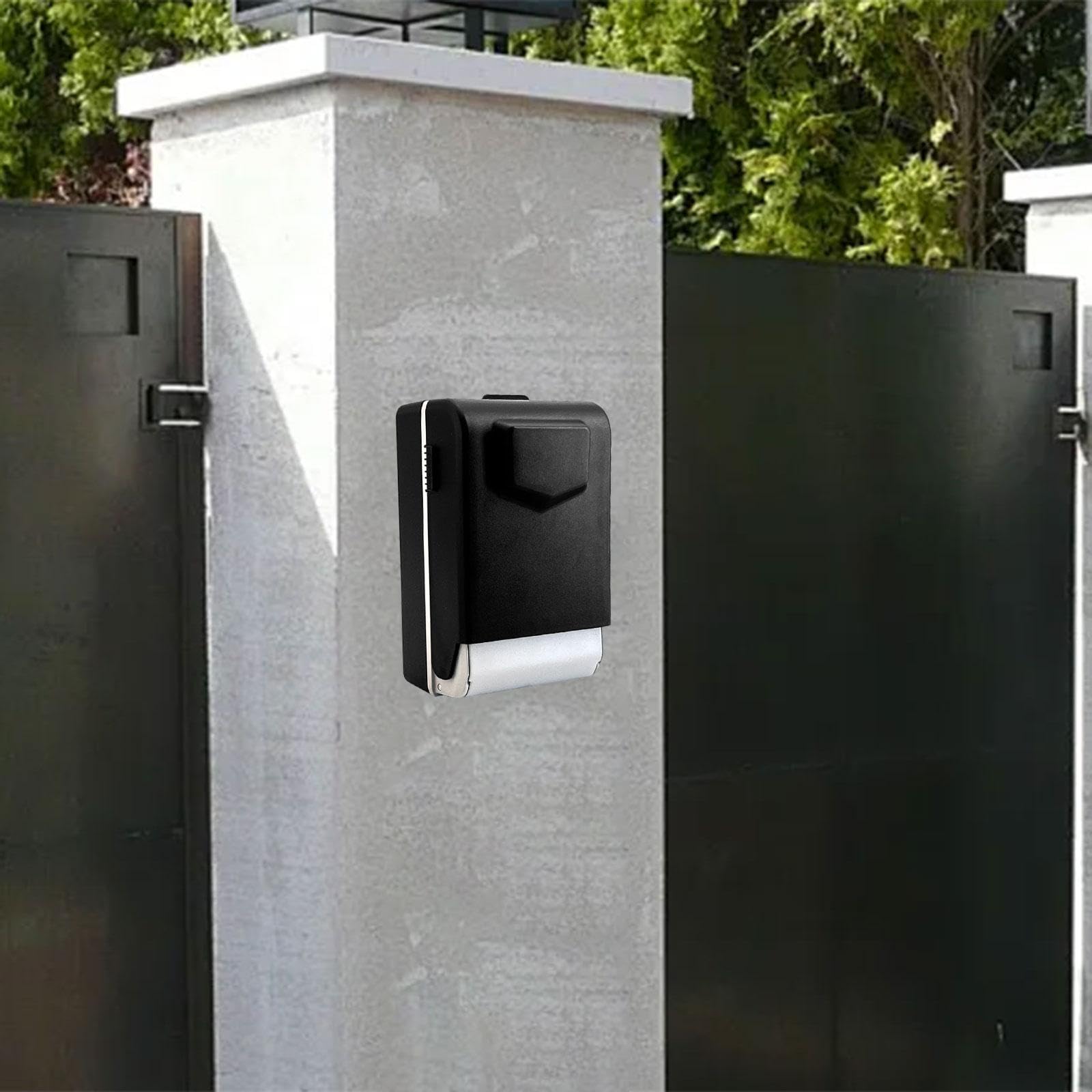 Caja de llaves con cerradura de código Rtable para apartamentos, hoteles, uso interior y exterior, caja fuerte para el hogar, color gris