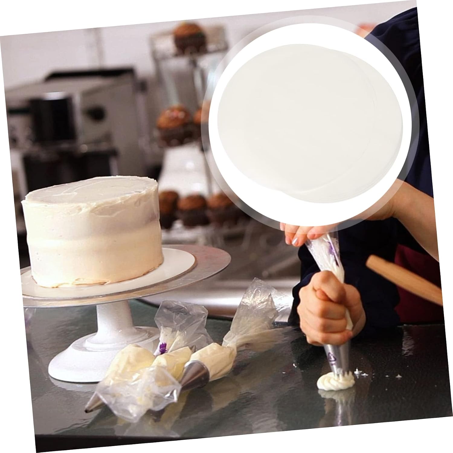 500pcs Kitchen Baking Parchment Paper Non-stick Baking Pop up Parchment Paper Pan Liners for Sheet
