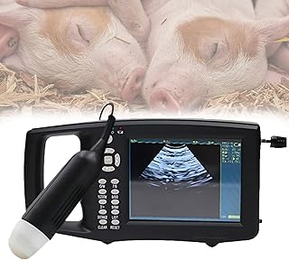Veterinary Ultrasound Scanner, Vet Portable Ultrasound B Scanner, with 3.5/ Mhz Mechanical Probe, for Farm Animal Concepti...