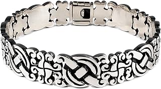 Maya Bracelet: Southwestern, Aztec, Maya Style; Handcrafted From Solid 925 Sterling Silver With a Blackened and Polished Finish