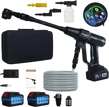 1450PSI Cordless Pressure Wassher Battery Powered, 24.0Ah Batteries