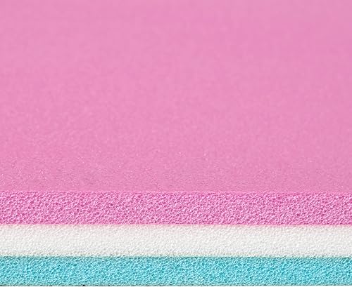 Miniatura 9 de Soozier Alfombrilla flotante de lirio de 12.5 x 5 pies con mesa para lago, río, playa, piscina, tapete de agua portátil de 3 capas para 2-3 personas