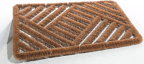 Miniatura 2 de Imports Decor Felpudo en espiral, escotilla cruzada superpuesta, 16 x 24 pulgadas