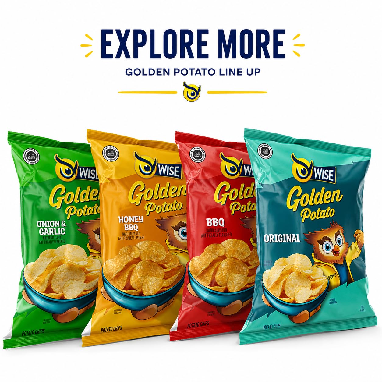 Amazon.com: Wise Snacks Original Potato Chips, 0.75oz (Pack of 40