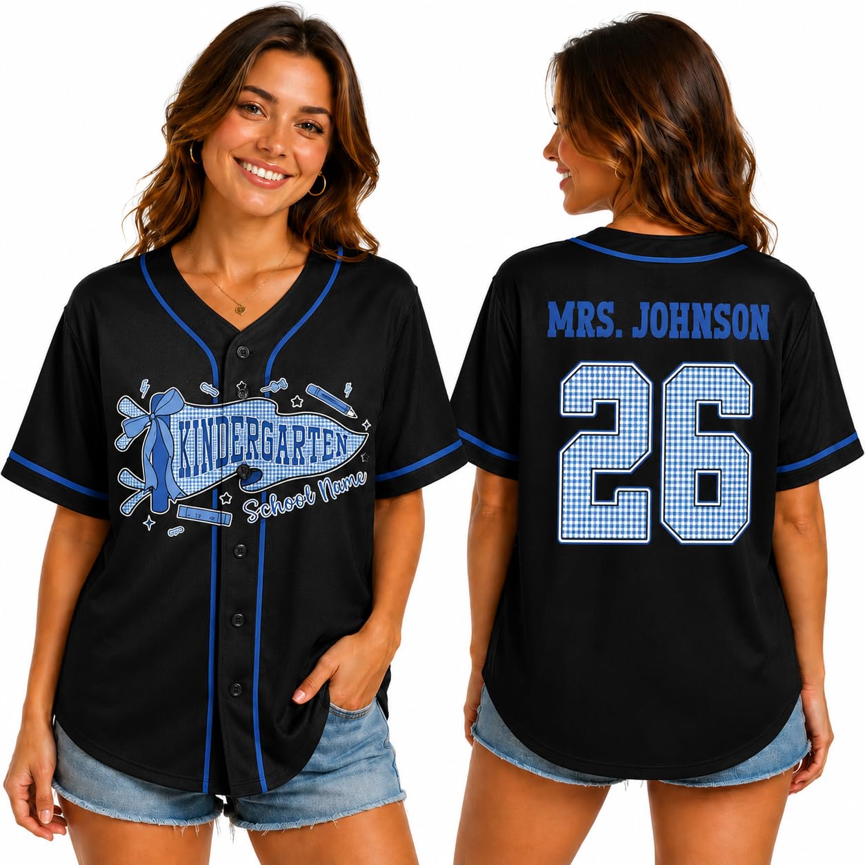 Teacher Jersey Personalized Teacher Shirts Back to School Outfits