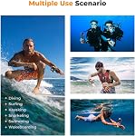K&F Concept Waterproof Monopod Floating Hand Grip, Fast-Release Design Compatible with for Gopro Hero 13/12/11/10/9/8/7/6/5/4/3 Session DJI Osmo and Other Action Cameras, Wrist Strap for Water Sports