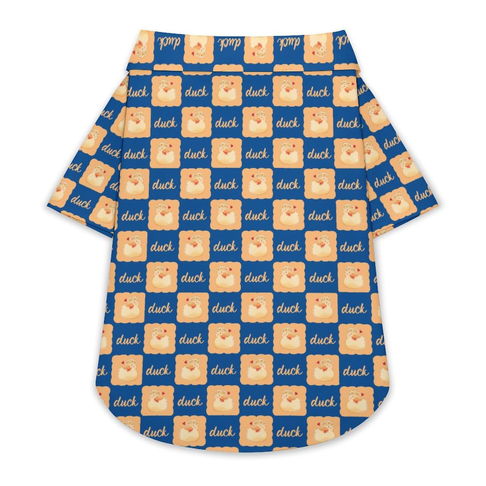 Dog Shirts for Large Dogs Cute Duck Checkered Pet T-Shirt Soft Step-in Puppy Printed Short Sleeve Vest No Choke Cat Shirt Hawaiian Button Down Shirts
