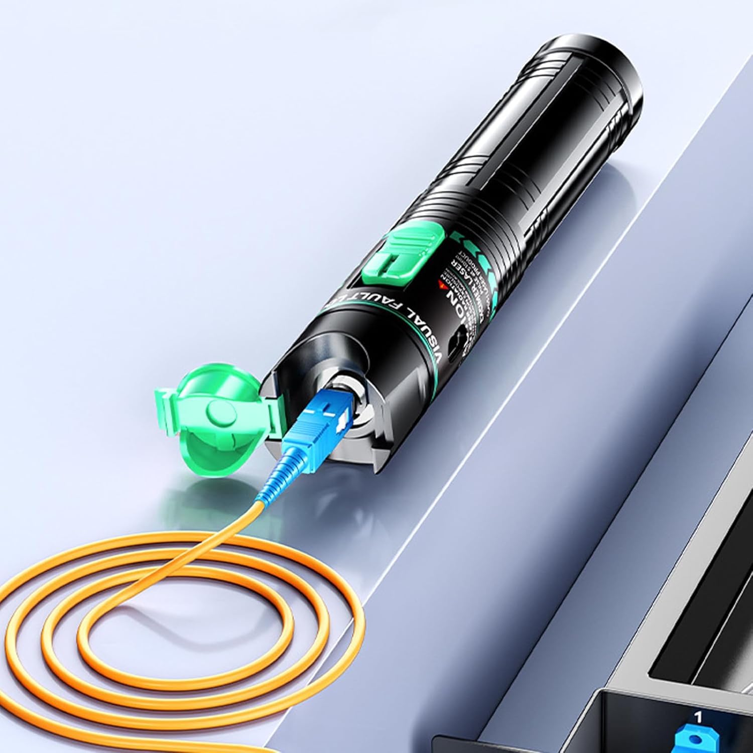 30mW Localisateur Visuel de Défauts, 30KM FTTH Testeur Fibre Optique, Testeur Fibre Optique pour Câbles SC/FC/ST/LC, VFL Interface 2,5 mm, pour Télécommunications Catv, Test de Câbles Réseau