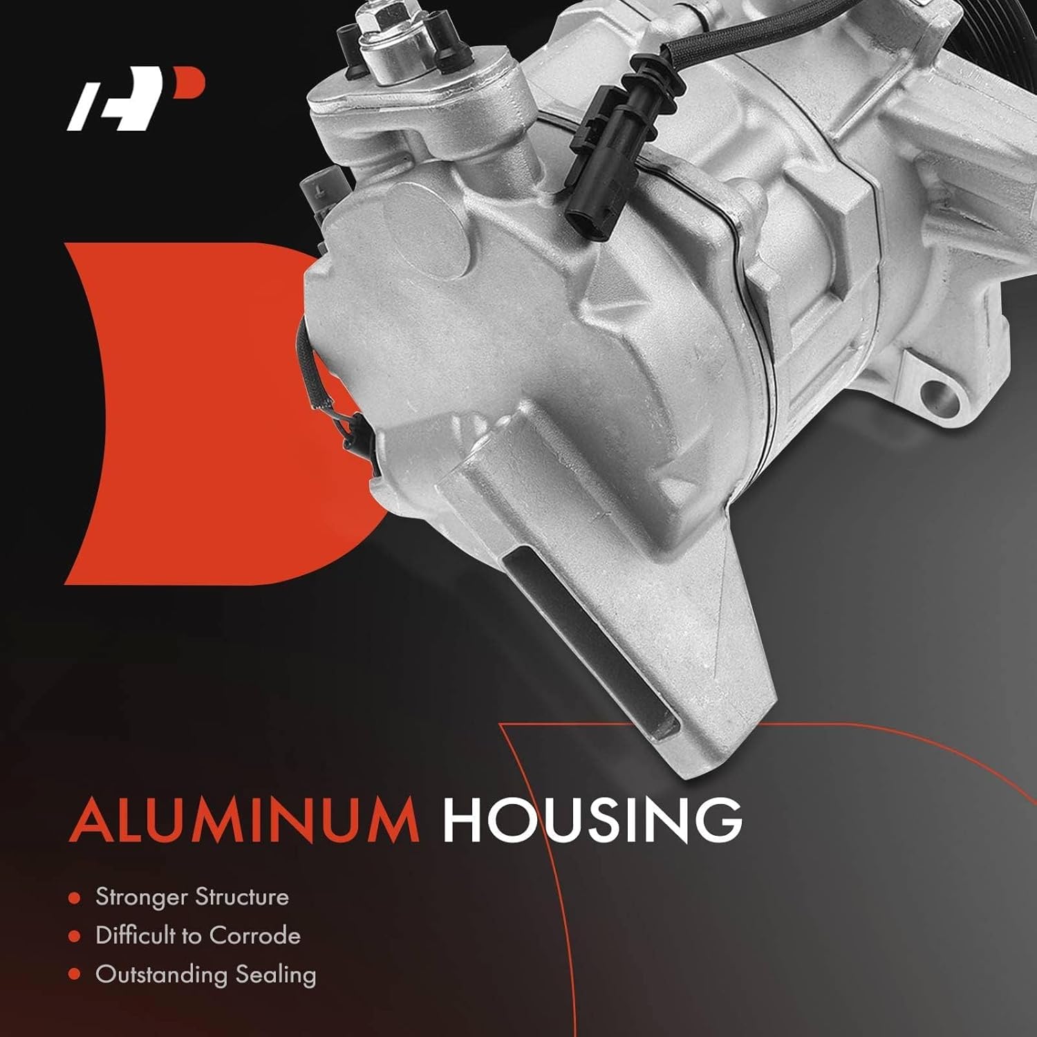 A-Premium Air Conditioner AC Compressor with Clutch Compatible with Chevrolet Impala 2012-2014, Impala Limited 2014-2016, Equinox 2012-2016 & GMC Terrain 2012-2016, 5-Groove Pulley