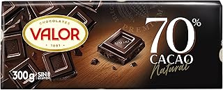 Chocolates Valor - Chocolate Negro de 70% Cacao - 300 G, Pack de 2, 600 Gramos