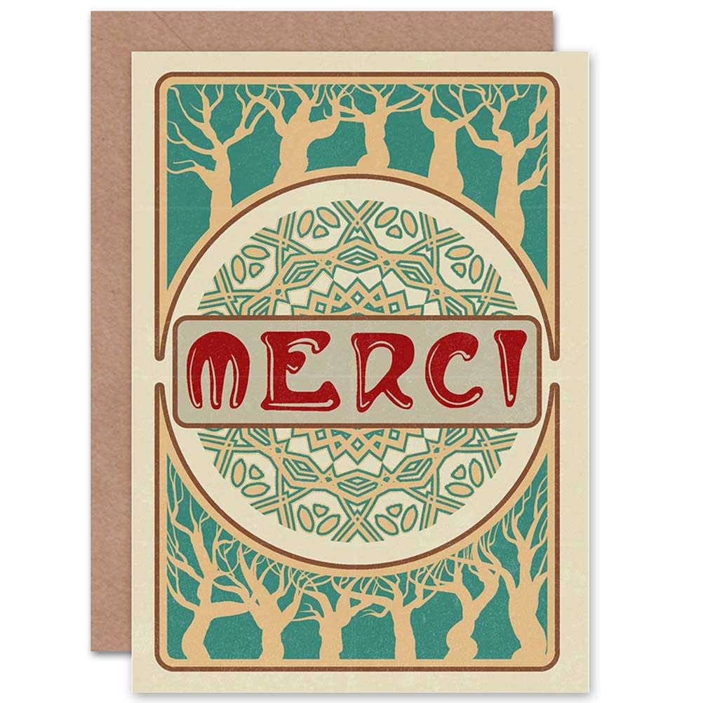 Artery8 Thanks Merci Greeting Card