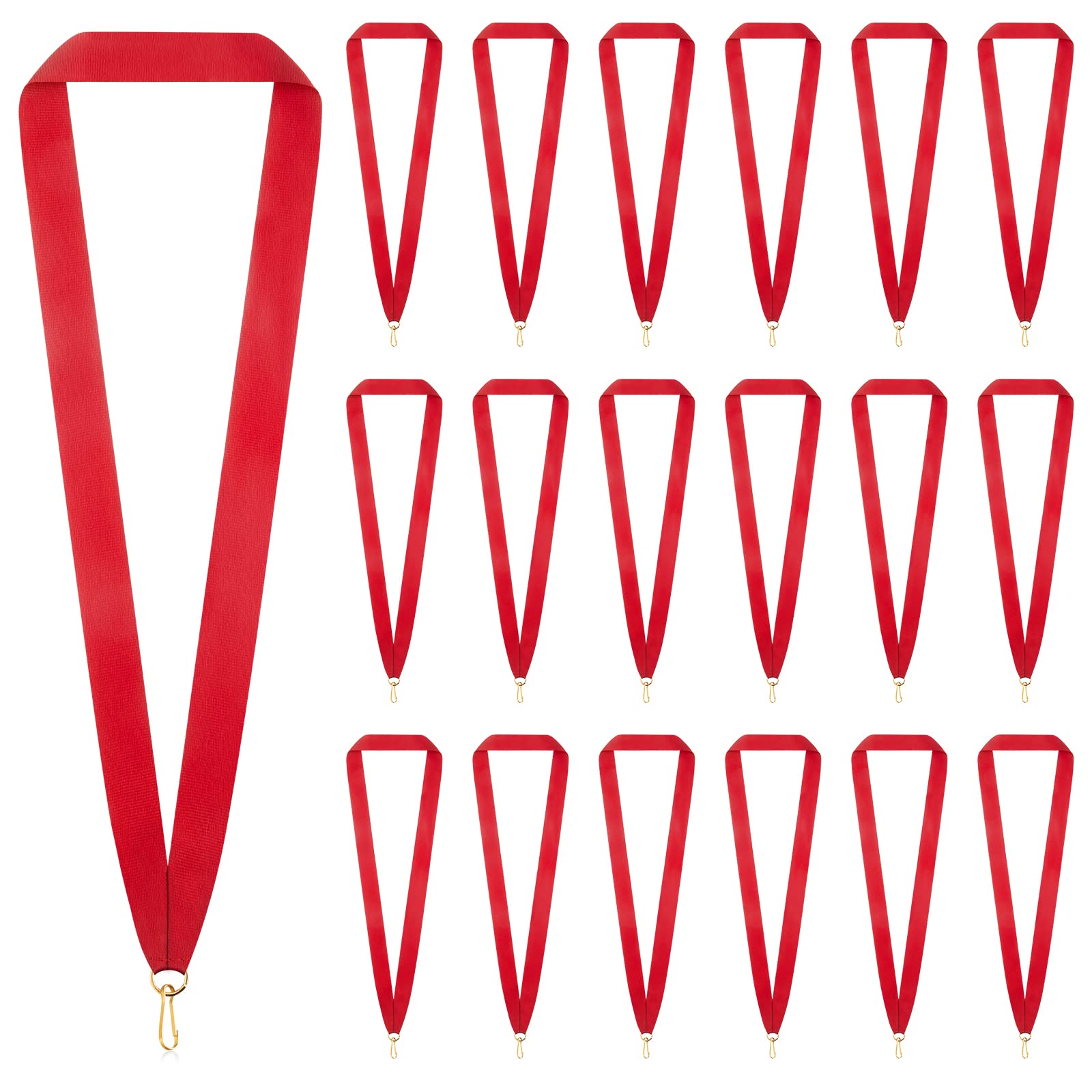 Taiyin 30 Pcs Award Neck Ribbons for Medals Clips