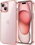 JETech Case for iPhone 15, Anti-Yellowing, Clear | Shockproof Protection, Scratch Resistant Hard PC Back, Durable Transparent TPU Bumper