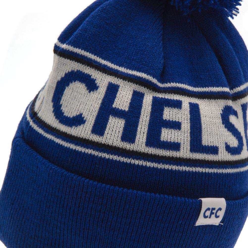 Bonnet D'hiver FC Chelsea – Pompon, Bleu, Taille Unique Pour Adulte (neuf)