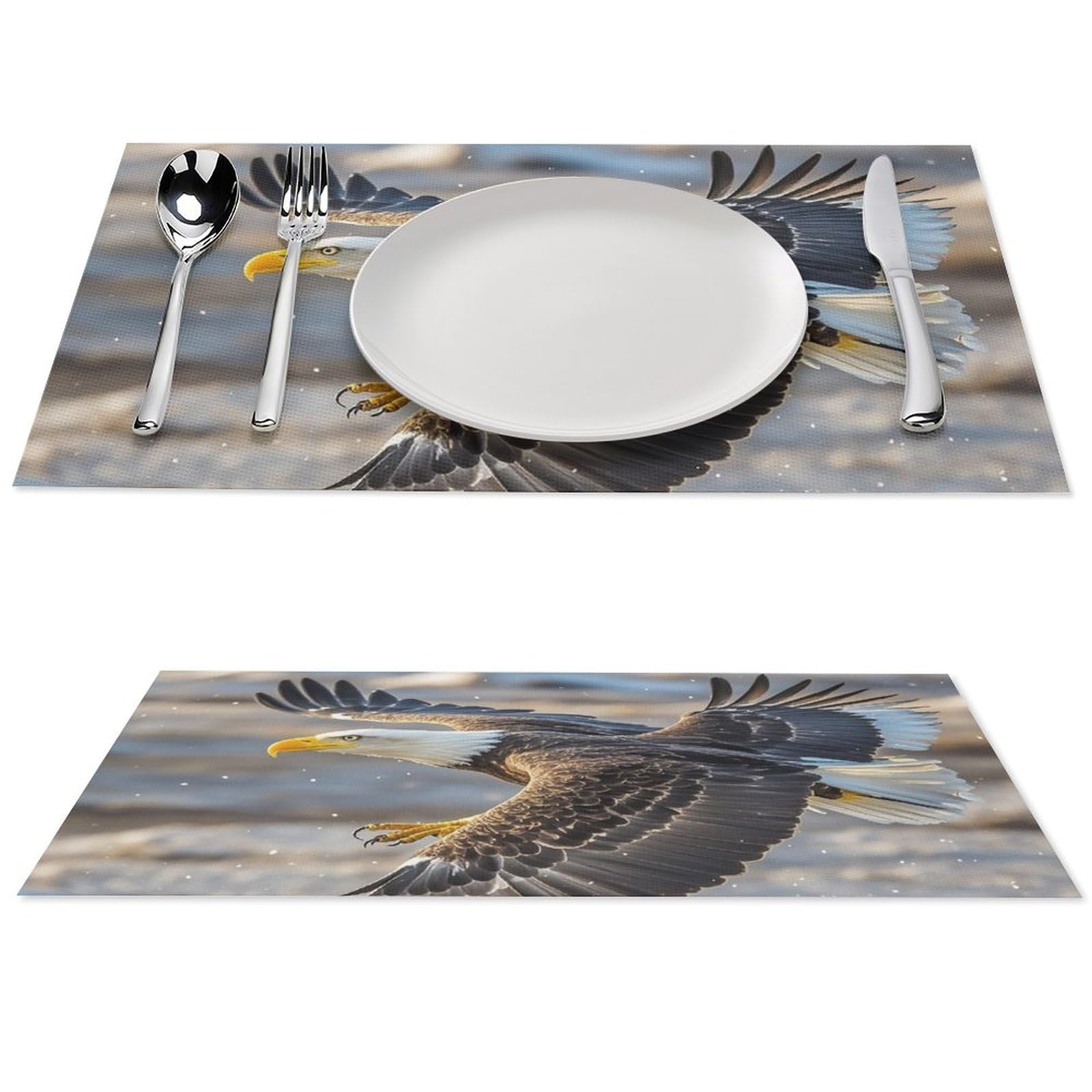 Set de table pygargues antidérapant en PVC pour cuisine et restaurant
