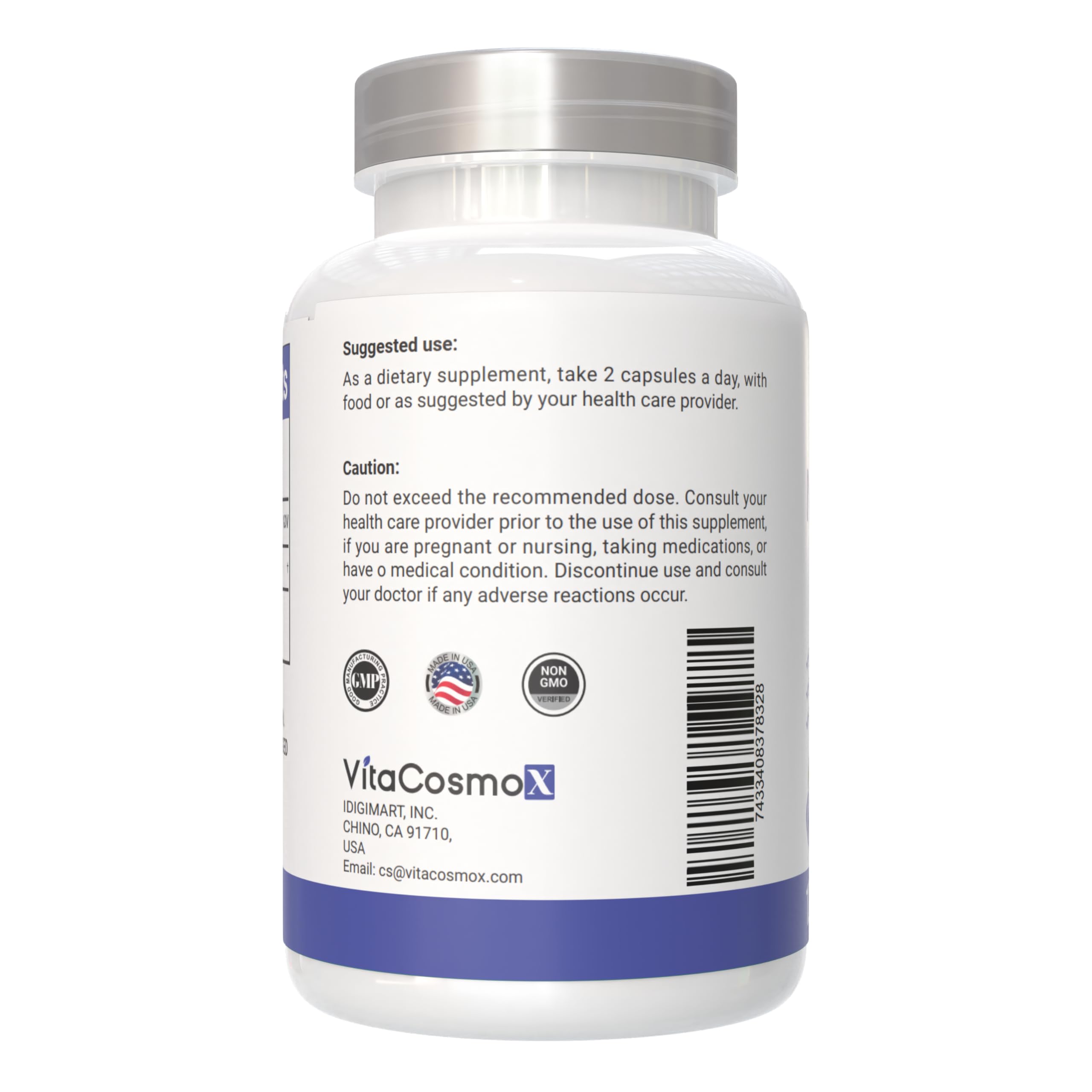Nicotinamide 500mg Vitamin B3, 120 Capsules - Non-GMO, Gluten Free, Flush Free — Amazon image 3