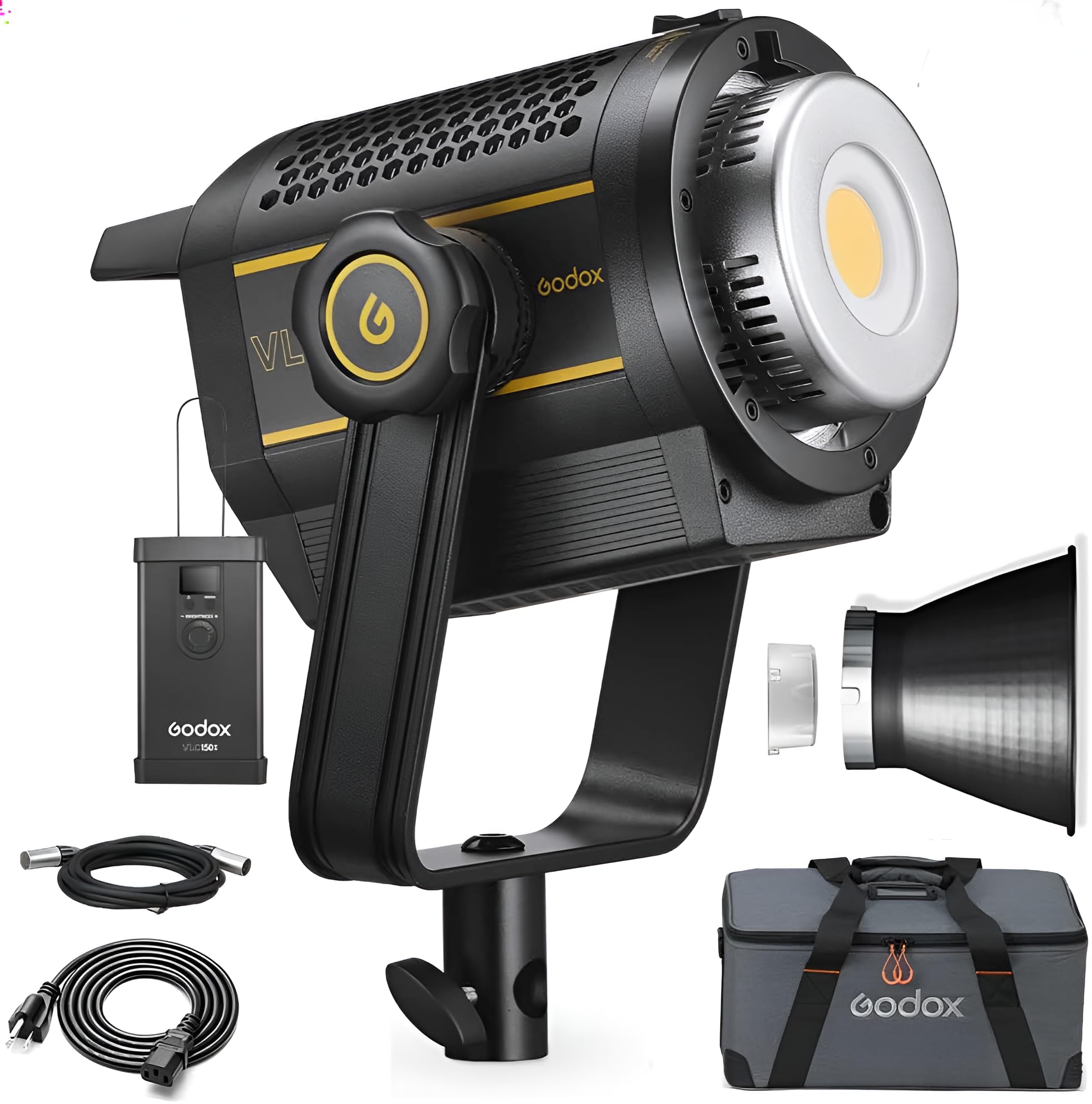 Godox VL200II 215W LED Video Light | 5600K Bowens Mount, CRI 96+