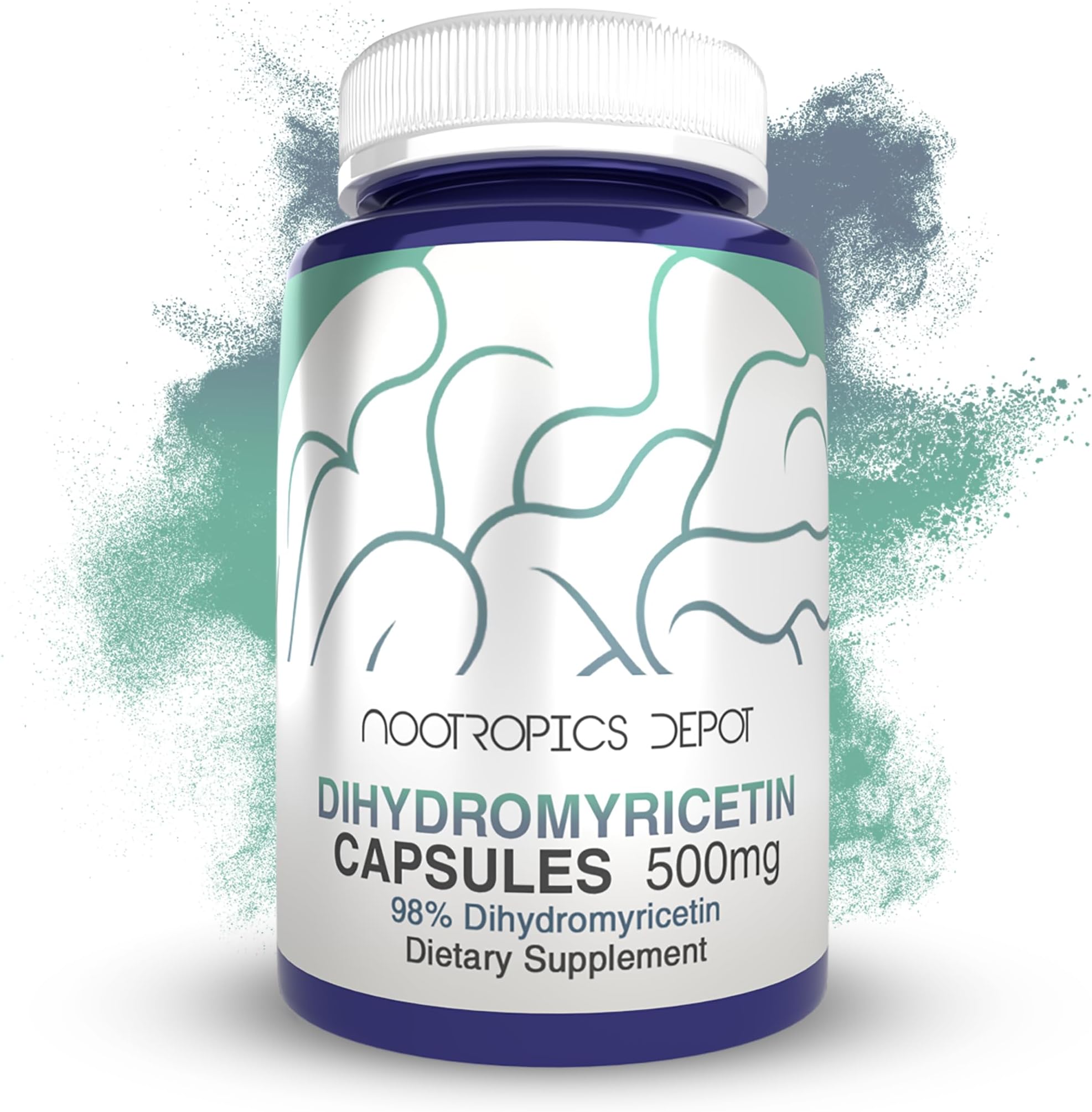 Nootropics Depot Dihydromyricetin (DHM) Capsules | 500mg | Supports Liver, Alcohol Recovery, and Cognition | 60 Count