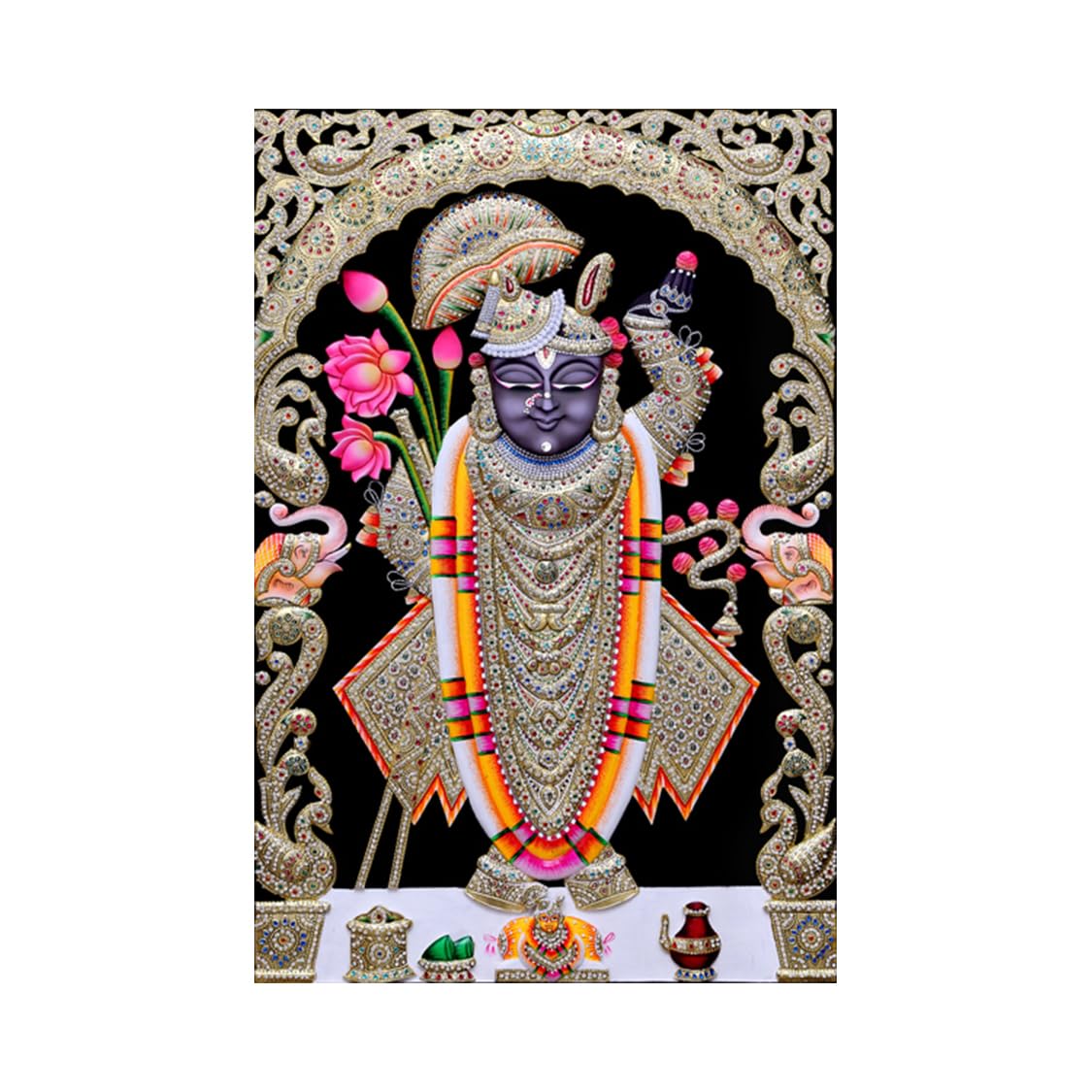 Seven Horses Vastu Wall Art - Sparkle Vinyl Poster -21 Seven Horses Vastu Wall Art - Sparkle Vinyl Poster -21