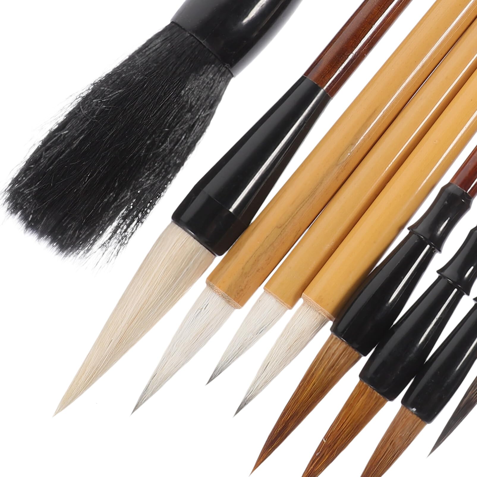 Chinesisches Kalligrafie Pinsel Satz aus Wolle für Traditionelle Kalligrafie und Zeichnung Bürstenset für Anfänger und Formelle Zeremonien