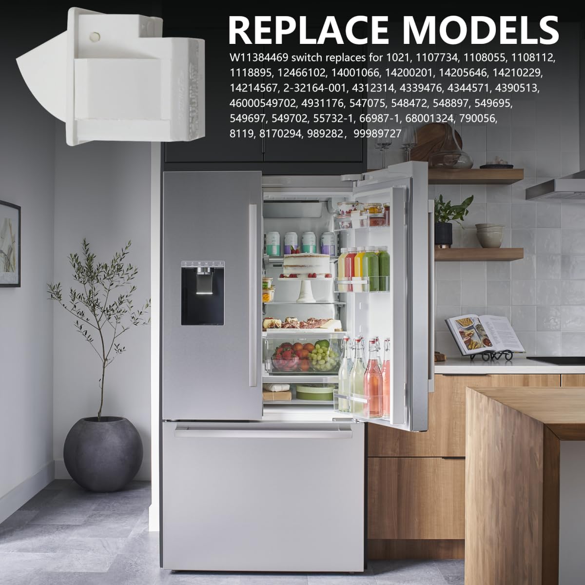 Amazon.com: 2 Pin Refrigerator Door Light Switch Replacement