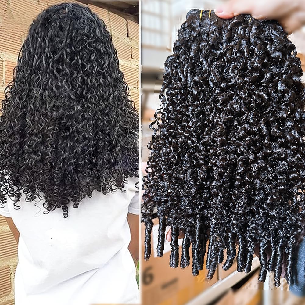 Burmese Curly Clip in Hair Extensions Human Hair 3C4A Lace Clip in Human Hair Extensions 7pcs 120g/set Spirally Curly Classic Clips Ins Real Human