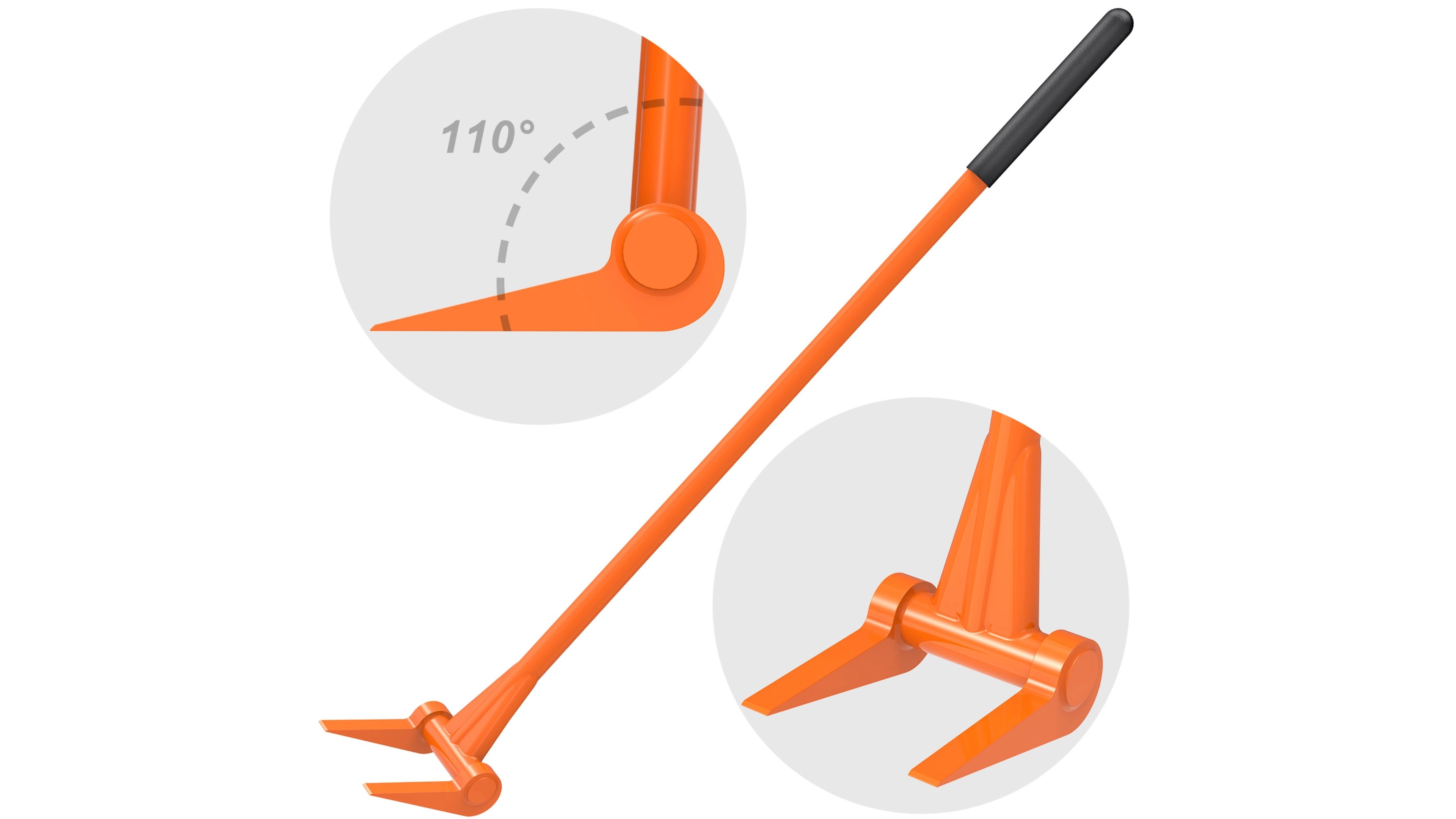 Insaga Long Pry Bar 127cm Fully Welded Large Crowbar Pallet Buster Breaker Tool Heavy Duty Deck