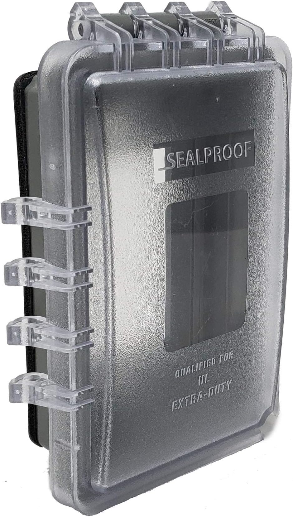 Sealproof 1-Gang Slim Weatherproof Outdoor Outlet Cover | Lockable, 18 Configurations, Low Profile