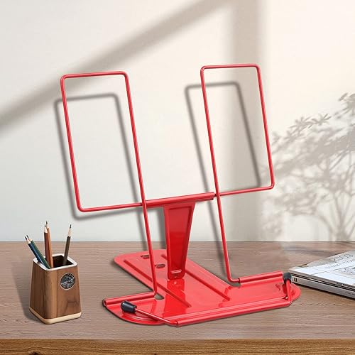 Miniatura 8 de Honagu Adjustable Reading Rest - Book Holder, Documents Stand, Sturdy Typing Stand for Recipes, Textbooks, Tablet, Music Books (Navy Blue)