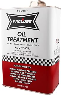 Prolube Engine Oil Additive Treatment - Boosts Horsepower, Cuts Noise & Wear for Gas Diesel Engines, Transmissions (1 Gallon)