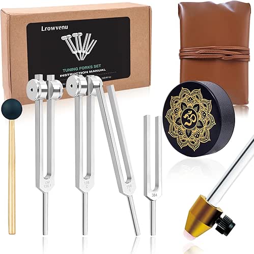 Tuning Forks for Healing Set – 128Hz, 136Hz, 256Hz, 384Hz.