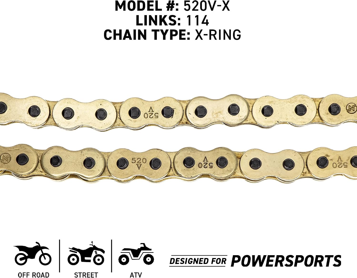 NICHE Drive Sprocket Chain Combo for Yamaha WR250F YZ125X Front 13 Rear 50 Tooth 520 X-Ring 114 Links