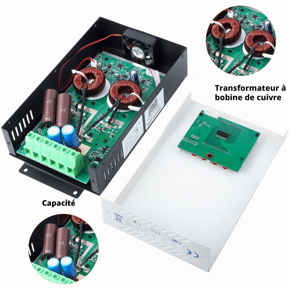 Y&H MPPT 60A Solar Charger Controller 12 V 24 V 36 V 48 V Auto Battery Charger Solar Panel Regulator Max PV Entrée 160 VDC avec écran LCD Travailler avec AGM, gel, flooded et lithium