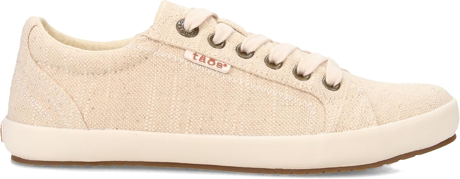 Taos Women's Star Burst Sneaker canvas Natural Hemp 10.5