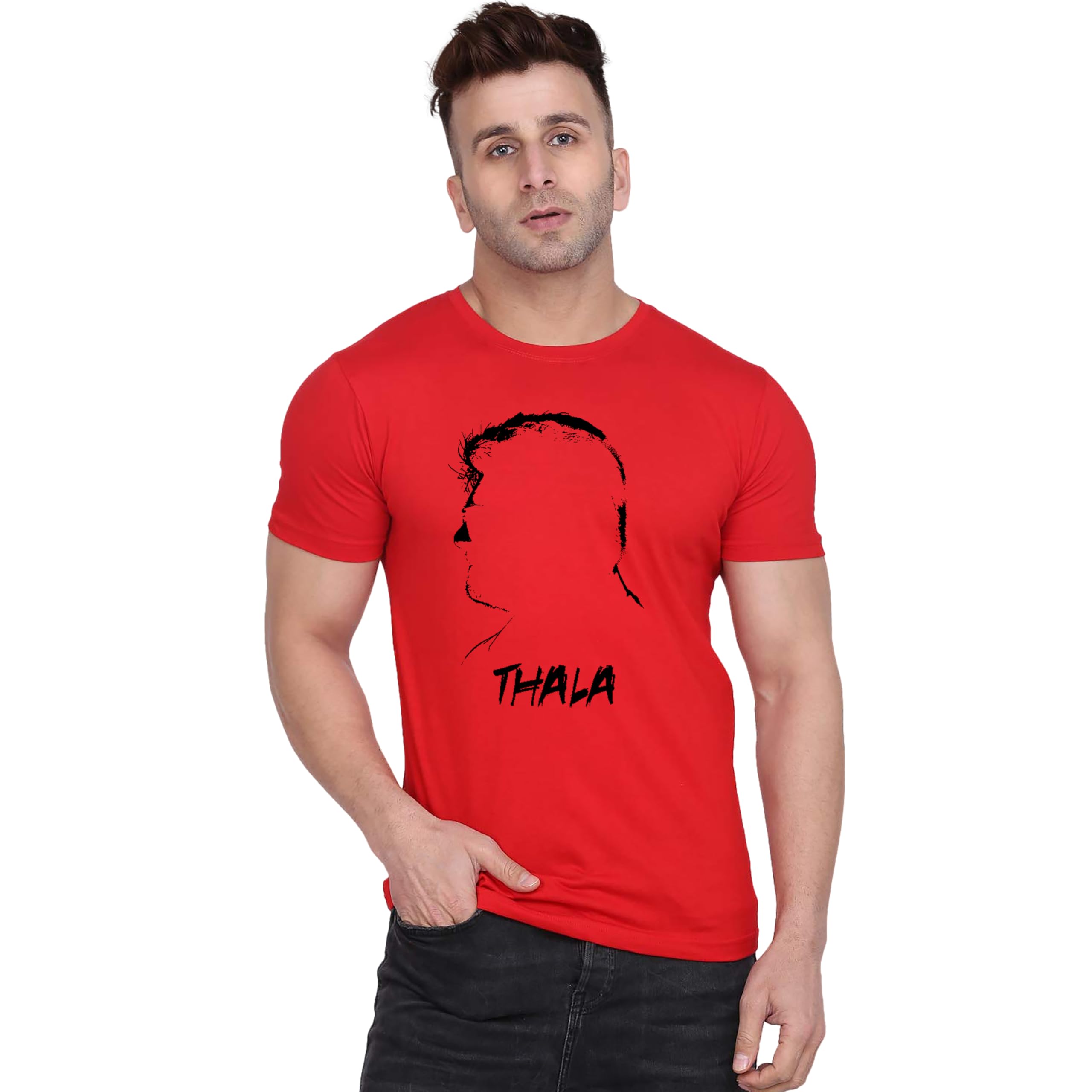 Original Way Men Cotton Half Sleeve Round Neck Stylish Mens Casual Wear Actor Ajith Kumar Creative Graphics Printed Printed T Shirt HSR-4031-picture-30