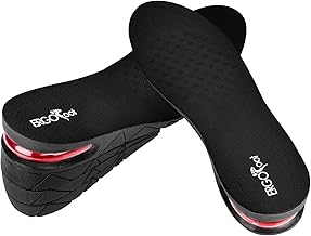 ERGOfoot Height Increase Insoles 4-Layer 3.54 Inch Air Cushion Taller Shoes Insoles Heel Insert For Men And Women By Ergofoot