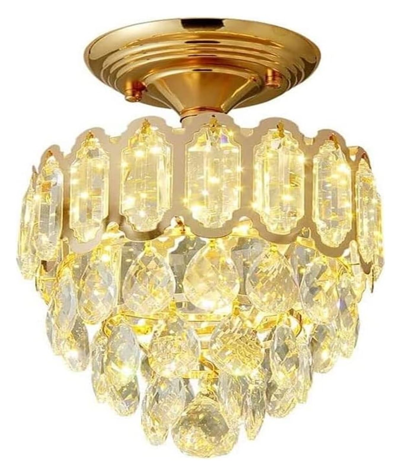 Plafonnier d'entrée intérieure en cristal pour sublimer votre couloir maison