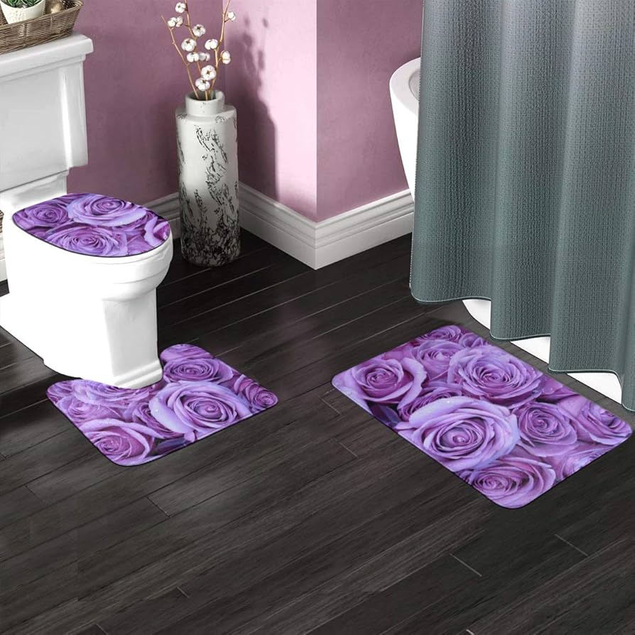 Amazon｜トイレマット 3点セット 足元マット トイレ蓋カバー U型