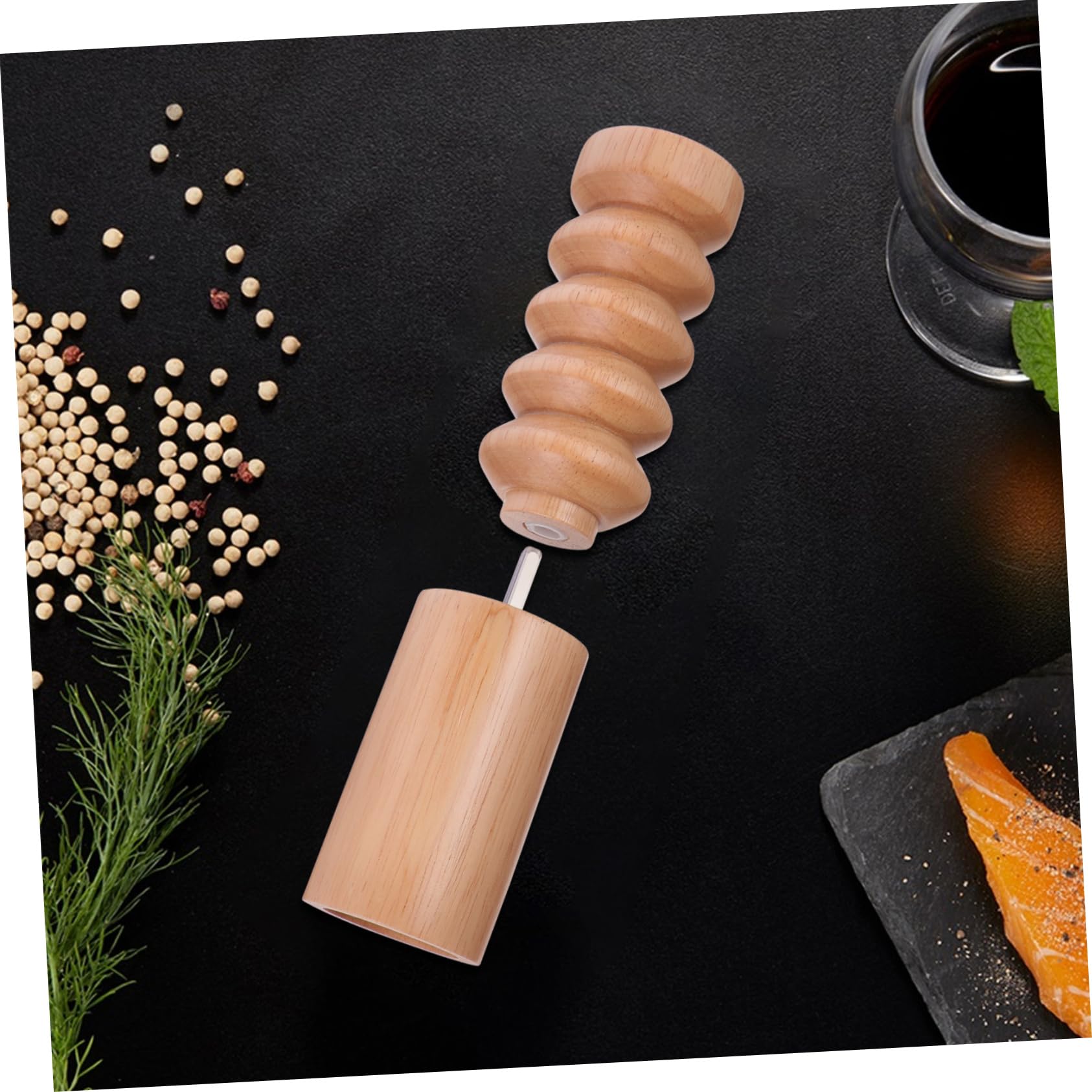 Manuelle Pfeffermühle und Keramik, Verstellbar, Khaki