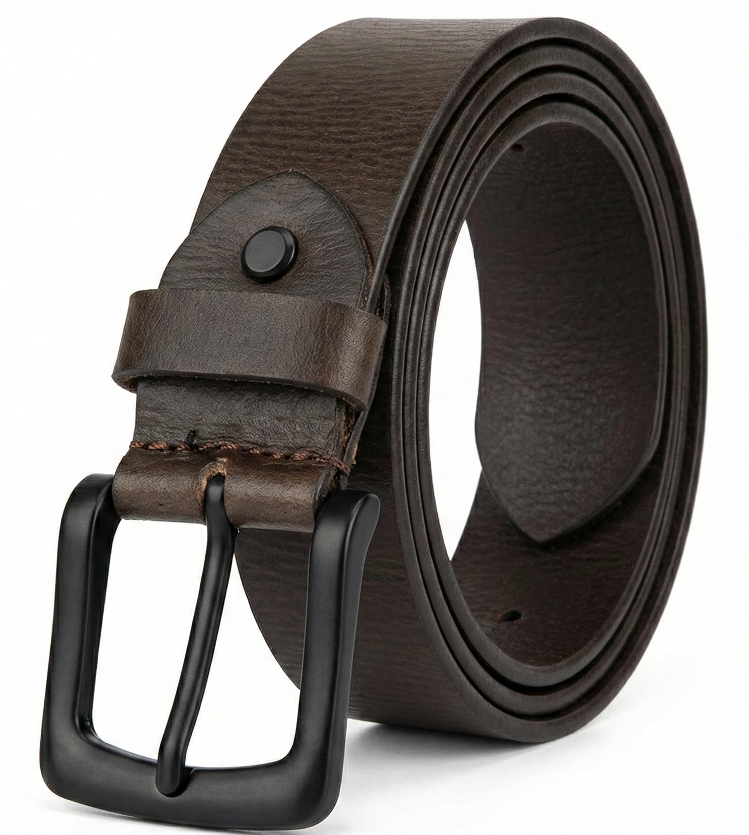 Men’s Genuine Leather Belt for Formal & Casual Wear | Premium Adjustable Leather Belt for Men | Durable Metal Buckle Office Belt | Stylish Waist Belt for Jeans-picture-32