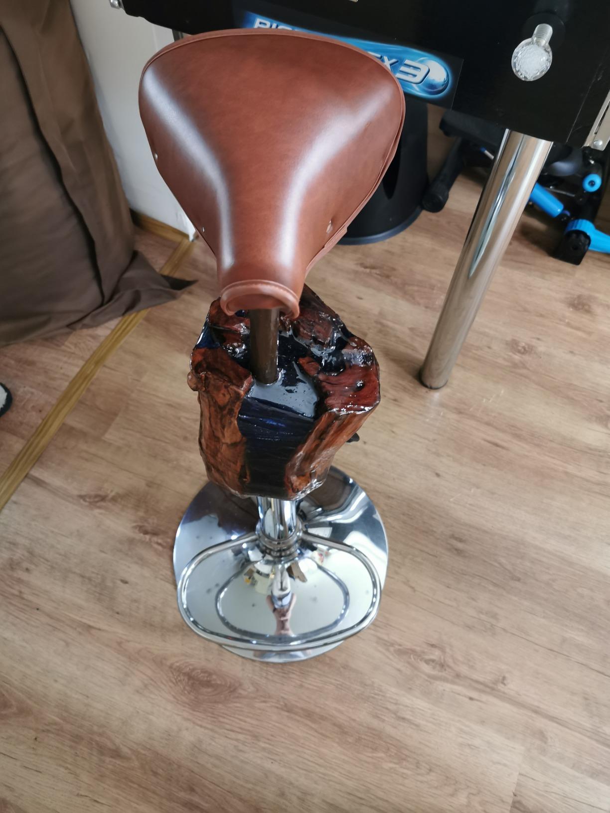 Alomejor Fahrradsattel Braun Nieten Fahrradsitz PU Leder Federsattel